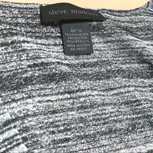 Steve Madden • Metallic Cold Shoulder Shrug - Picture 4 of 7